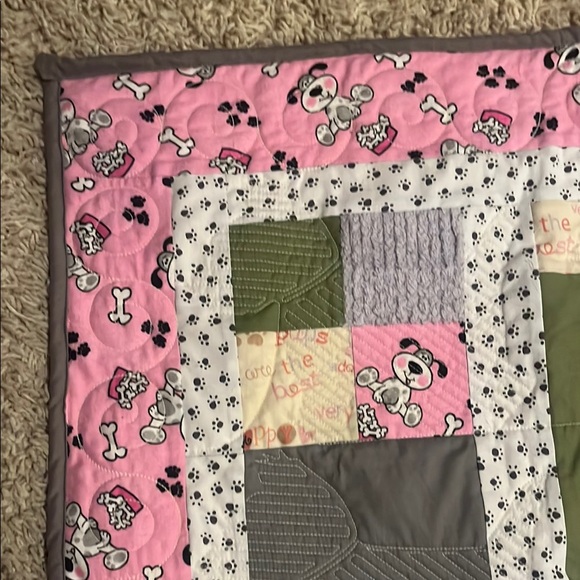 Toddler Size Patchwork Quilt - Picture 4 of 5